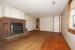 Brick Fireplace in Living Room of 112 Clinton Road in Mount Vernon Ohio 43050