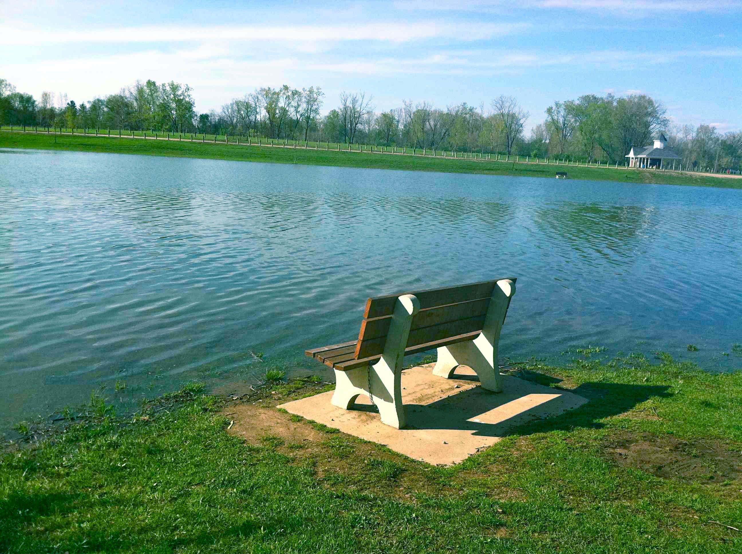 Foundation Park Bench in Mount Vernon Ohio Photo by Sam Miller