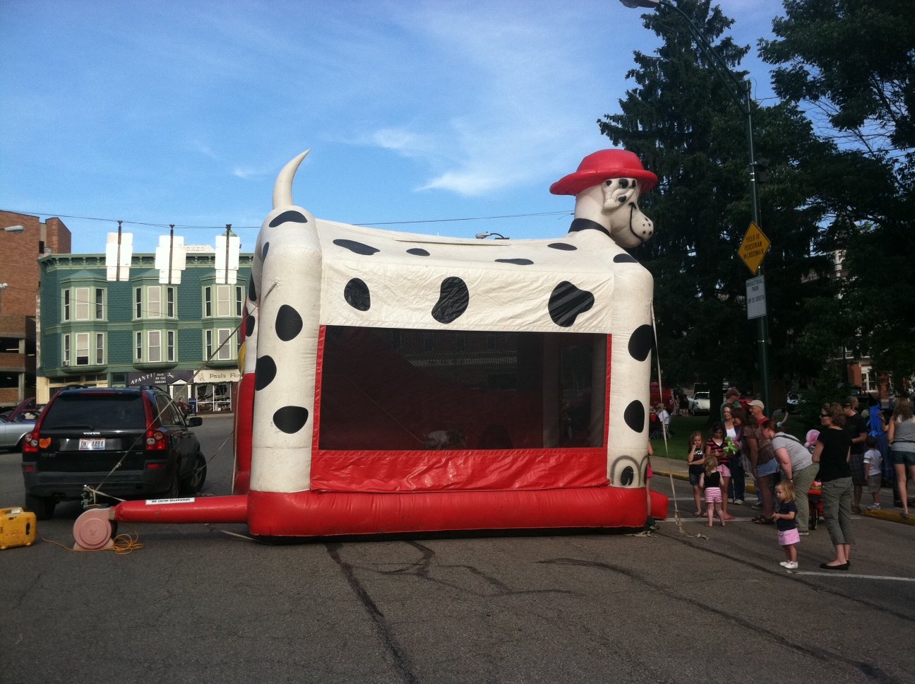 Mount Vernon Ohio First Friday Bounce House photo by Sam Miller