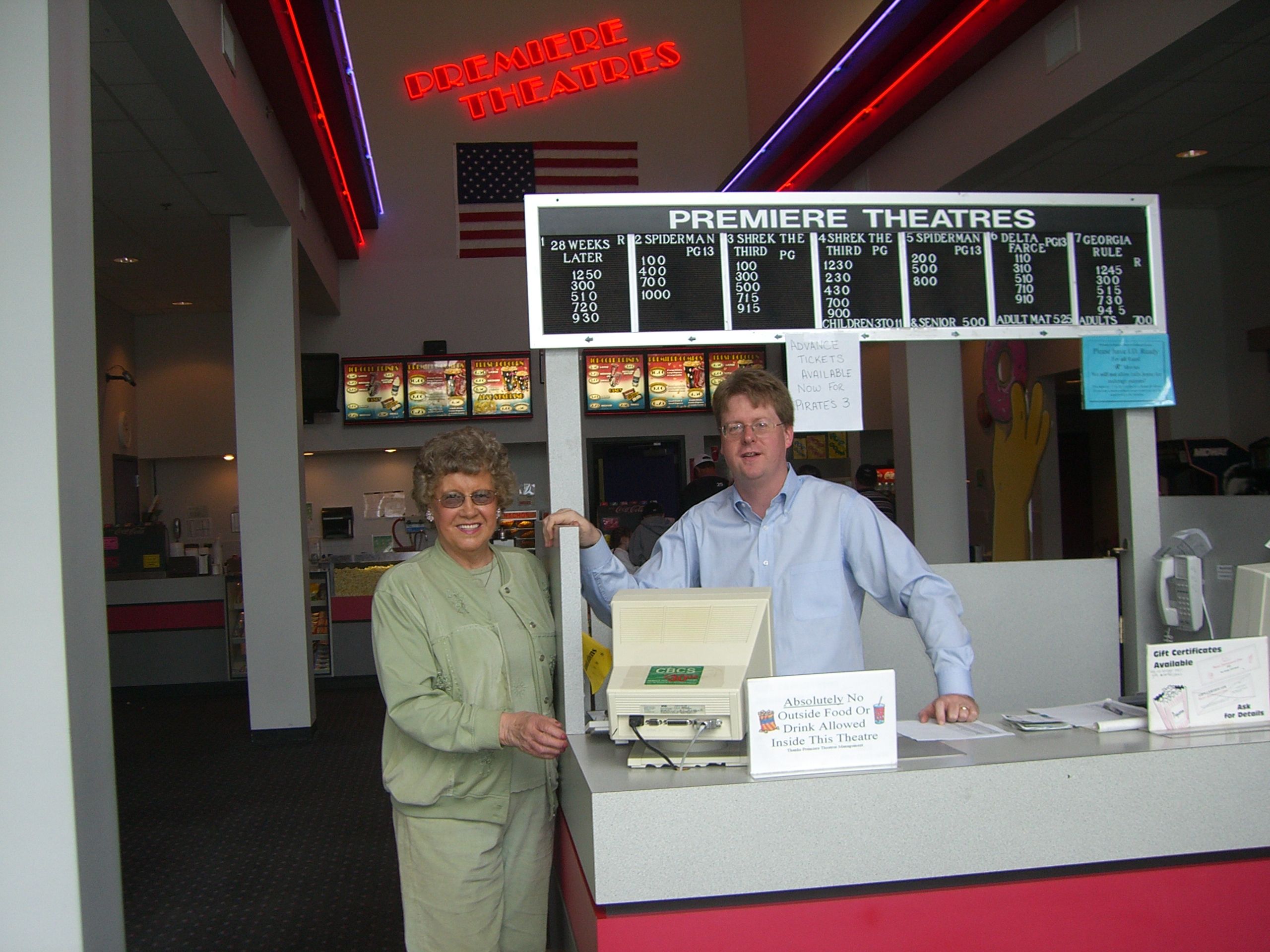 Mount Vernon Ohio Movie Theatre Photo featuring Sam Miller and Joan Clipse